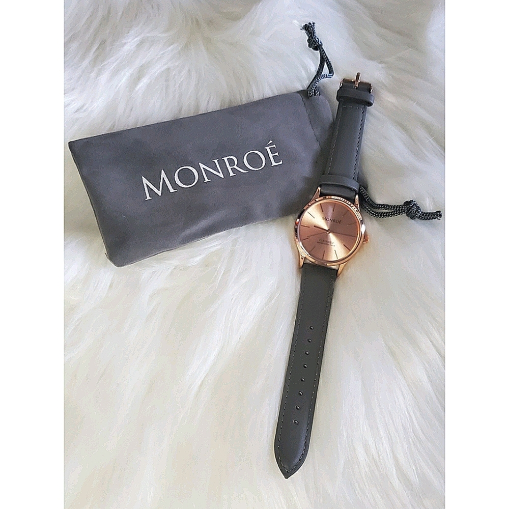Monroe (rose gold & grey) watch